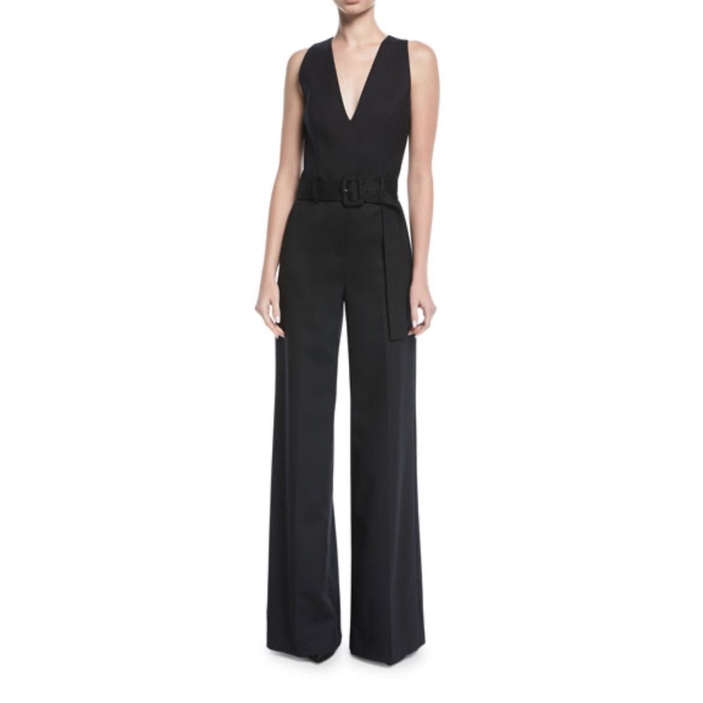 Theory Woman Anieksa Crepe Jumpsuit Black . Size 8 - Picture 2 of 10